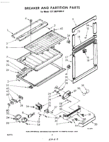 06 - Breaker And Partition parts for Whirlpool Refrigerator EET202PKWR2 / from AppliancePartsPros.com