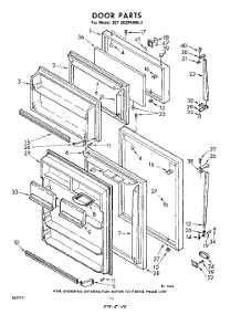 10 - Door parts for Whirlpool Refrigerator EET202PKWR2 / from AppliancePartsPros.com