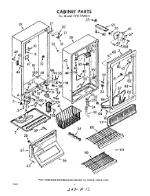 02 - Section parts for Whirlpool Freezer EVV17PWR0 / from AppliancePartsPros.com
