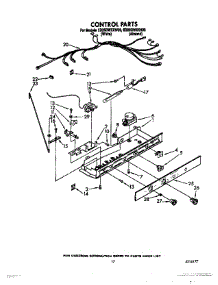 12 - Control parts for Whirlpool Refrigerator ED25GWXXN00 / from AppliancePartsPros.com