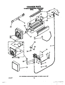 13 - Icemaker, Optional parts for Whirlpool Refrigerator ED25GWXXN00 / from AppliancePartsPros.com