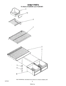 05 - Shelf parts for Whirlpool Refrigerator ET16JMYSN01 / from AppliancePartsPros.com