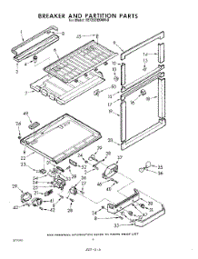 06 - Breaker And Partition parts for Whirlpool Refrigerator EET203EKWR0 / from AppliancePartsPros.com