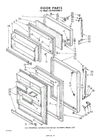 10 - Door parts for Whirlpool Refrigerator EET203EKWR0 / from AppliancePartsPros.com
