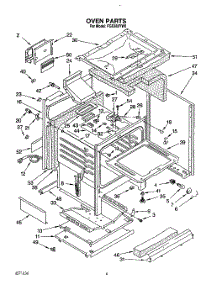06 - Oven parts for Whirlpool Range FGS385YL0 / from AppliancePartsPros.com