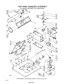 04 - Top And Console parts for Whirlpool Washer GCFA2000W0 / from AppliancePartsPros.com