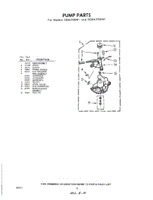 10 - Pump parts for Whirlpool Washer GCFA2000W0 / from AppliancePartsPros.com