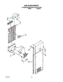 11 - Air Flow parts for Whirlpool Refrigerator ED25GWXZN00 / from AppliancePartsPros.com