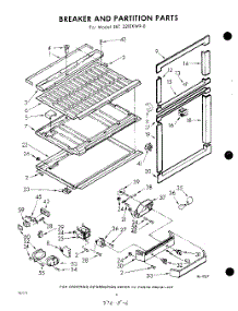 06 - Breaker And Partition parts for Whirlpool Refrigerator EET221EKWR0 / from AppliancePartsPros.com