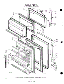 10 - Door parts for Whirlpool Refrigerator EET221EKWR0 / from AppliancePartsPros.com