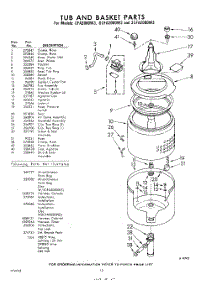 12 - Tub And Basket parts for Whirlpool Washer GCFA2000W3 / from AppliancePartsPros.com