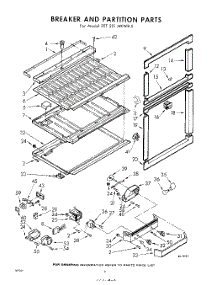 06 - Breaker And Partition parts for Whirlpool Refrigerator EET221MKWR0 / from AppliancePartsPros.com