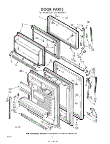 10 - Door parts for Whirlpool Refrigerator EET221MKWR0 / from AppliancePartsPros.com
