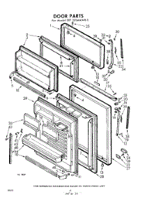 10 - Door parts for Whirlpool Refrigerator EET221MMWR0 / from AppliancePartsPros.com