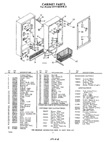 02 - Section parts for Whirlpool Freezer EVV18SWR0 / from AppliancePartsPros.com