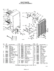 03 - Section parts for Whirlpool Freezer EVV18SWR0 / from AppliancePartsPros.com