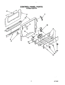 05 - Control Panel parts for Whirlpool Range FGS387YL1 / from AppliancePartsPros.com