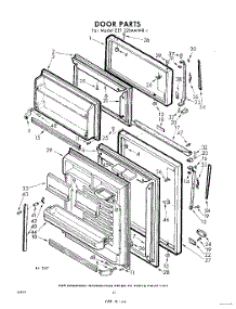 10 - Door parts for Whirlpool Refrigerator EET221MMWR1 / from AppliancePartsPros.com