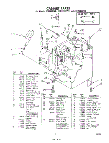 05 - Cabinet parts for Whirlpool Washer GCFA2000W5 / from AppliancePartsPros.com