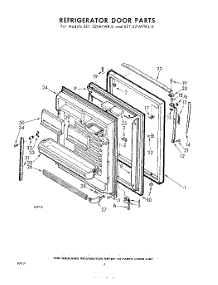 04 - Refrigerator Door parts for Whirlpool Refrigerator EET221MTWR0 / from AppliancePartsPros.com