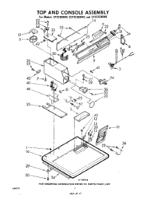 04 - Top And Console parts for Whirlpool Dryer GCFE2500W0 / from AppliancePartsPros.com