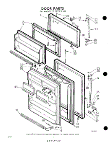 10 - Door parts for Whirlpool Refrigerator EET221PKWR0 / from AppliancePartsPros.com