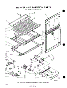 06 - Breaker And Partition parts for Whirlpool Refrigerator EET221VKWR0 / from AppliancePartsPros.com