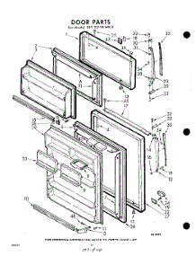 10 - Door parts for Whirlpool Refrigerator EET221VKWR0 / from AppliancePartsPros.com