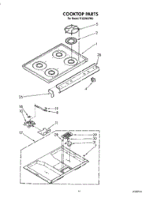 08 - Cooktop parts for Whirlpool Range FGS395VL0 / from AppliancePartsPros.com
