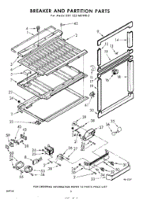 06 - Breaker And Partition parts for Whirlpool Refrigerator EET222MKWR0 / from AppliancePartsPros.com