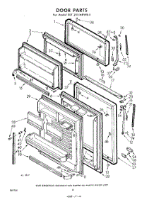 10 - Door parts for Whirlpool Refrigerator EET222MKWR0 / from AppliancePartsPros.com