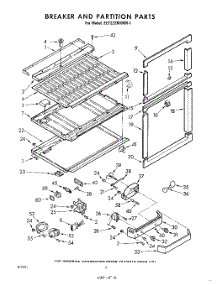 06 - Breaker And Partition parts for Whirlpool Refrigerator EET222MKWR1 / from AppliancePartsPros.com