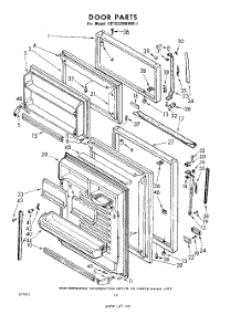 10 - Door parts for Whirlpool Refrigerator EET222MKWR1 / from AppliancePartsPros.com
