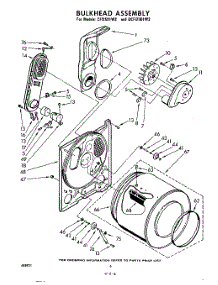 06 - Bulkhead parts for Whirlpool Dryer GCFI2501W2 / from AppliancePartsPros.com