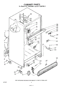 06 - Cabinet parts for Whirlpool Refrigerator EET222MTWR1 / from AppliancePartsPros.com