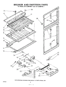 08 - Breaker And Partition parts for Whirlpool Refrigerator EET222MTWR1 / from AppliancePartsPros.com
