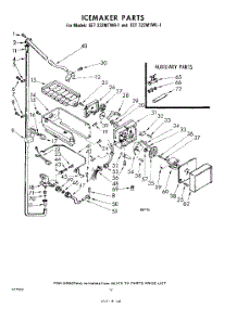 12 - Ice Maker parts for Whirlpool Refrigerator EET222MTWR1 / from AppliancePartsPros.com