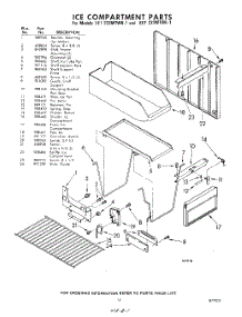 15 - Ice Compartment parts for Whirlpool Refrigerator EET222MTWR1 / from AppliancePartsPros.com