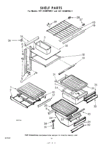16 - Shelf parts for Whirlpool Refrigerator EET222MTWR1 / from AppliancePartsPros.com