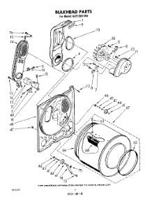 06 - Bulkhead parts for Whirlpool Dryer GCFI2501W4 / from AppliancePartsPros.com