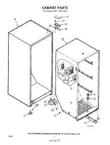 04 - Cabinet parts for Whirlpool Freezer EEV120EW0 / from AppliancePartsPros.com