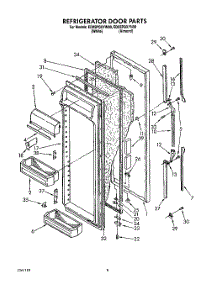 07 - Refrigerator Door parts for Whirlpool Refrigerator ED25PQXYN00 / from AppliancePartsPros.com