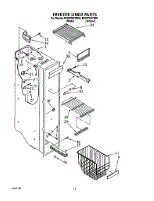 11 - Freezer Liner parts for Whirlpool Refrigerator ED25PQXYN00 / from AppliancePartsPros.com