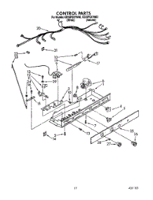 12 - Control parts for Whirlpool Refrigerator ED25PQXYN00 / from AppliancePartsPros.com