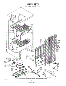02 - Unit parts for Whirlpool Freezer EEV120FW0 / from AppliancePartsPros.com