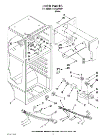 03 - Liner Parts parts for Whirlpool Refrigerator I4TXCGFXQ01 / from AppliancePartsPros.com