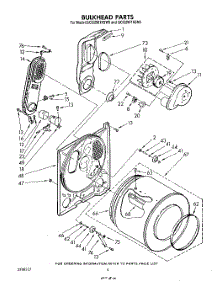 04 - Bulkhead , Literature And Optional parts for Whirlpool Dryer GCG2901XSN0 / from AppliancePartsPros.com