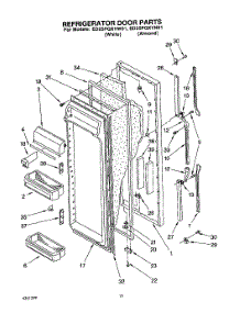 08 - Refrigerator Door parts for Whirlpool Refrigerator ED25PQXYN01 / from AppliancePartsPros.com