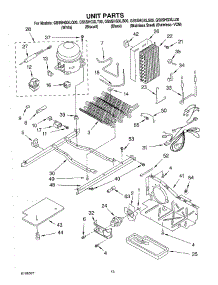 09 - Unit parts for Whirlpool Refrigerator GS5SHGXLL00 / from AppliancePartsPros.com