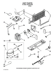 04 - Unit Parts parts for Whirlpool Refrigerator I8RXCGFXQ02 / from AppliancePartsPros.com